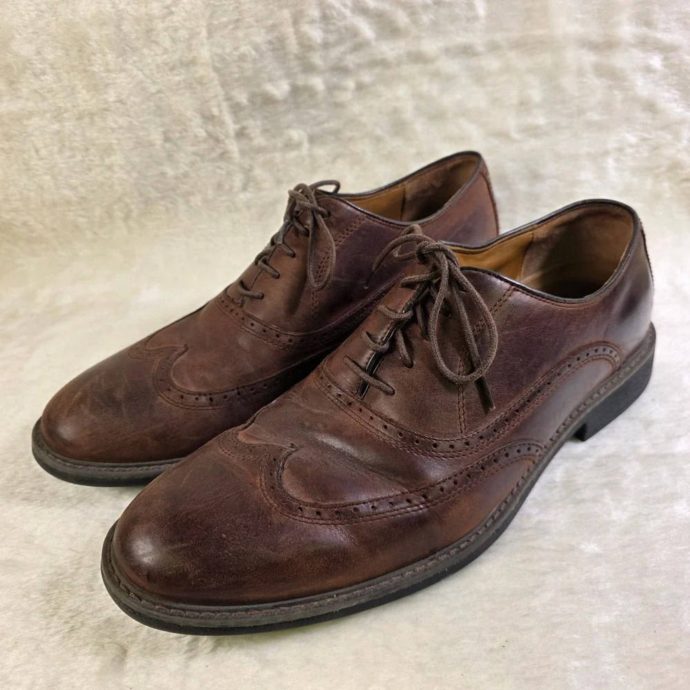 Johnston & Murphy XC4 Waterproof Wingtip Oxford Shoes Brown Waterproof Mens 11M